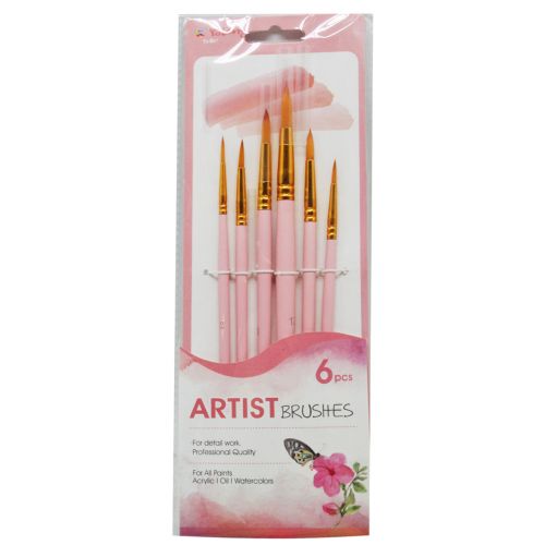 Набір пензликів для малювання "Artist Brushes", рожеві фото