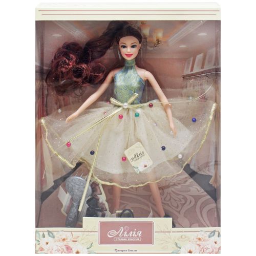 Кукла "Лилия" в платье с бусинами фото