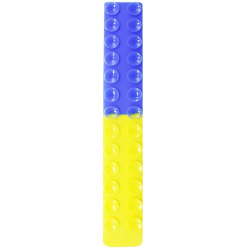 Игрушка-антистресс "Сквидопоп", 26 см (сине-желтый) фото