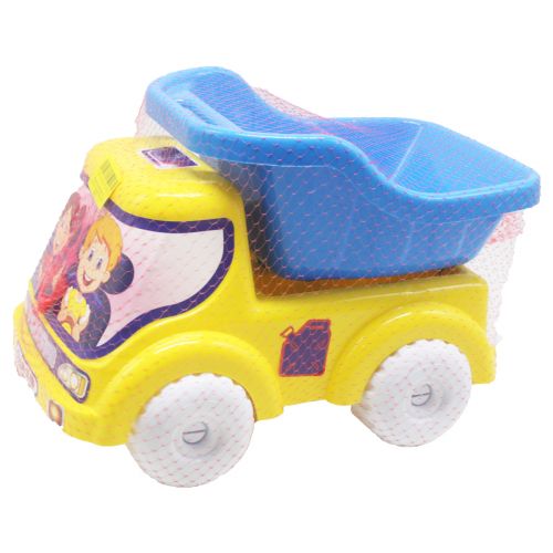 Машинка самосвал № 1 желтый с синим фото