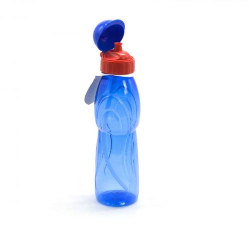 Уценка.  Бутылочка для воды с пипеткой, 750 мл (синяя) - не закрывается фото