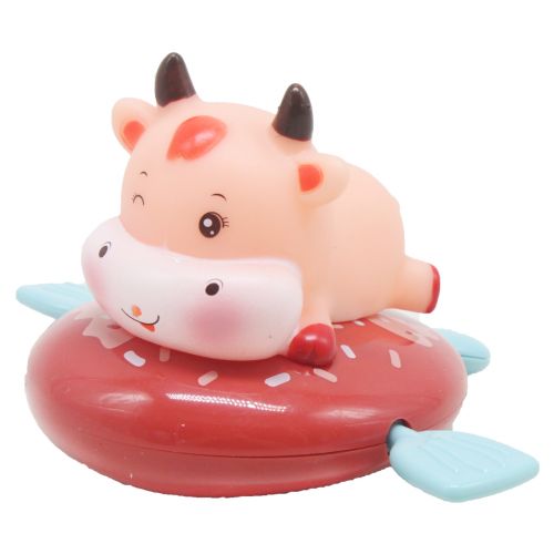 Игрушка для ванны "Коровка", розовая картинка Игрушка для ванны "Коровка", розовая фото