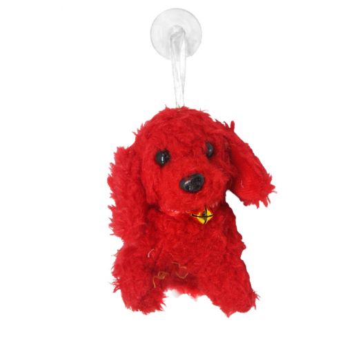 Мягкая игрушка-брелок "Собачка", красная фото