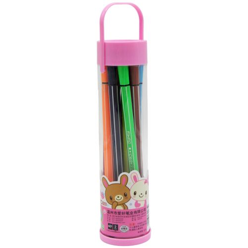 Набор фломастеров "Color Pen", розовый 12 шт фото