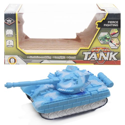 Пластиковая игрушка "Танк", голубой фото