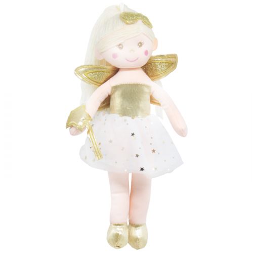 Мягкая кукла "Фея", золотая фото