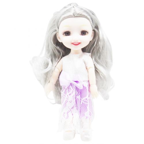 Кукла "Модная девушка", серебряная фото