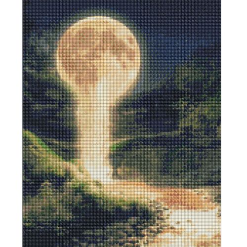 Алмазная мозаика "Лунный водопад" 40х50см фото