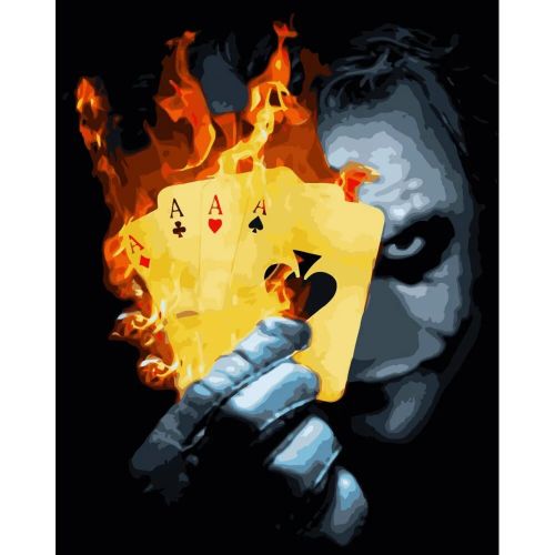 Картина за номерами "Джокер з картами" фото