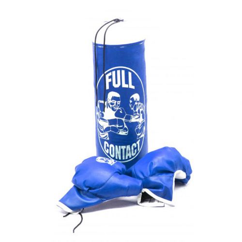 Дитячий набір "Боксерська груша з рукавичками", синій фото