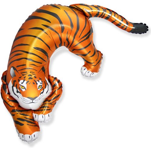 Шарик фольгированный "Дикий тигр" фото