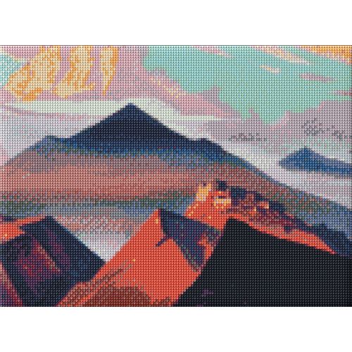 Алмазная мозаика "Гималайские горы ©Николай Рерих" 30х40см фото