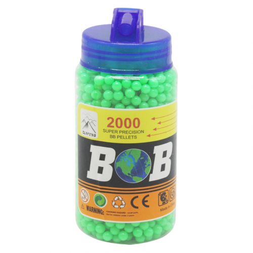 Кульки для зброї 2000 шт. , зелений фото