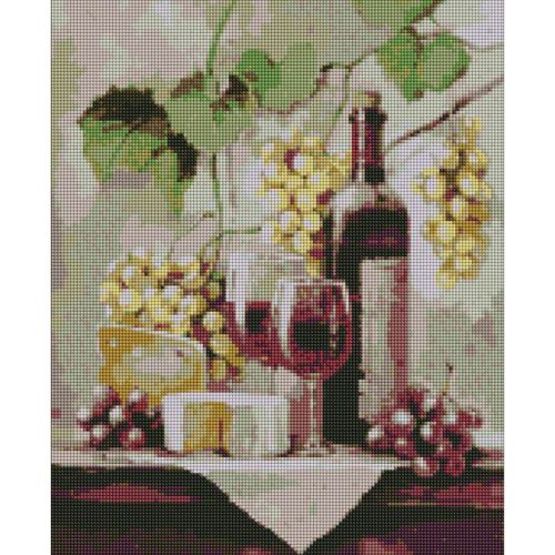 Алмазна мозаїка "Виноградна насолода" 40х50см фото