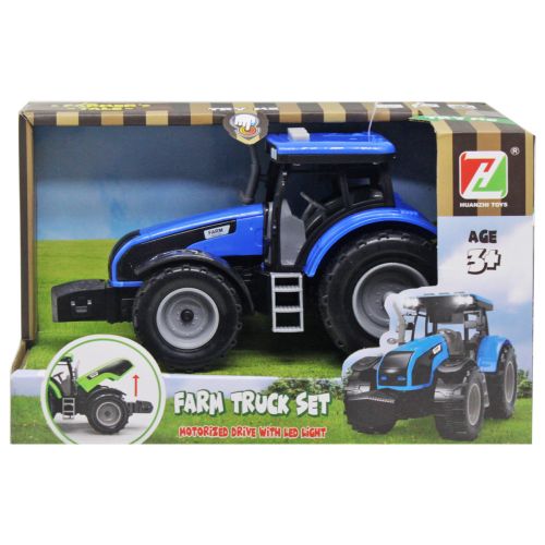 Інерційна іграшка "Трактор", синій фото