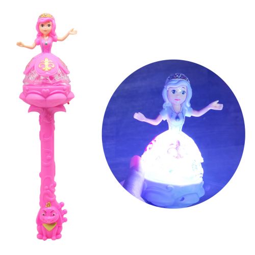 Іграшка "Принцеса", рожева (на палиці) фото