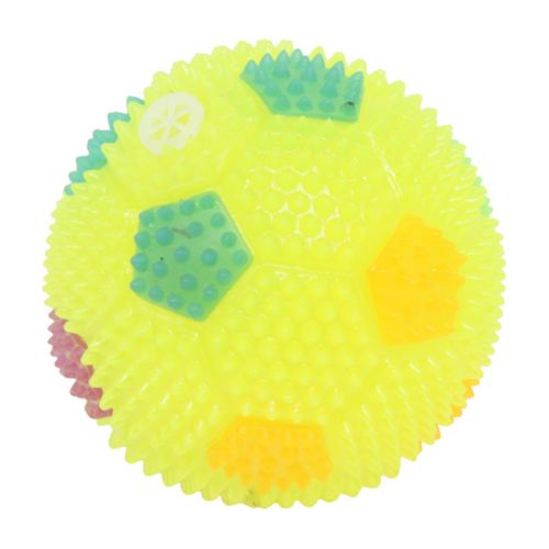 М'ячик із шипами "Футбольний", жовтий фото