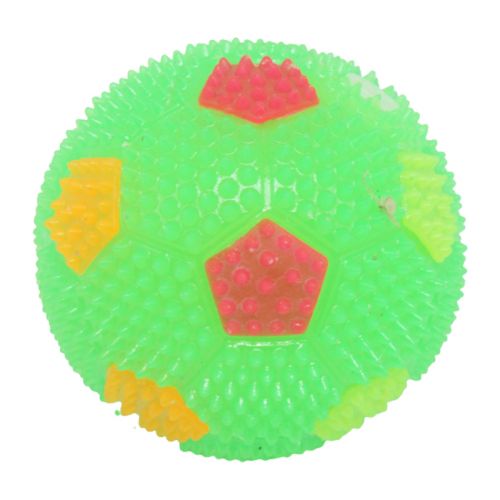 Мячик с шипами "Футбольный", зеленый фото
