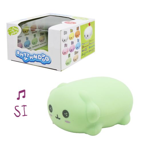 Музыкальная игрушка "Песик", зеленый фото