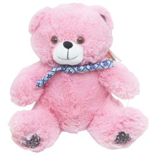 М'яка іграшка "Ведмедик патріот", рожевий фото