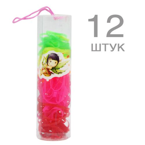 Резинки для плетения, розовые (12 шт) картинка Резинки для плетения, розовые (12 шт) фото