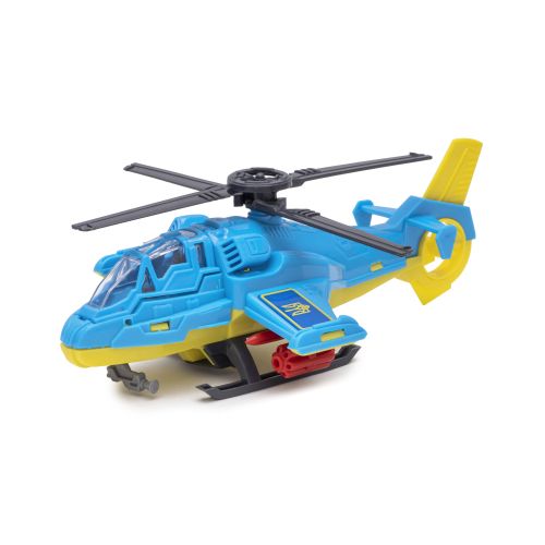 Вертолет с запускалкой "Патриот", желто-голубой фото