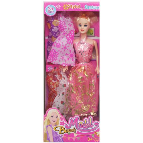 Кукла с нарядами "Model" в розовом (вид 2) фото