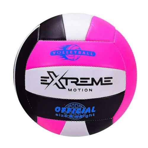 Мяч волейбольный "Extreme motion №5", черно-розовый фото