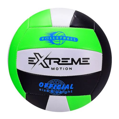 Мяч волейбольный "Extreme motion №5", черно-зеленый фото