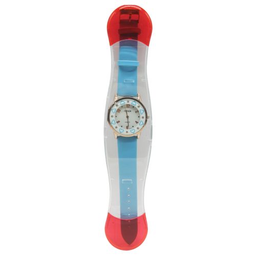 A-2428 Детские часы микс 25см (150) голубой фионит фото