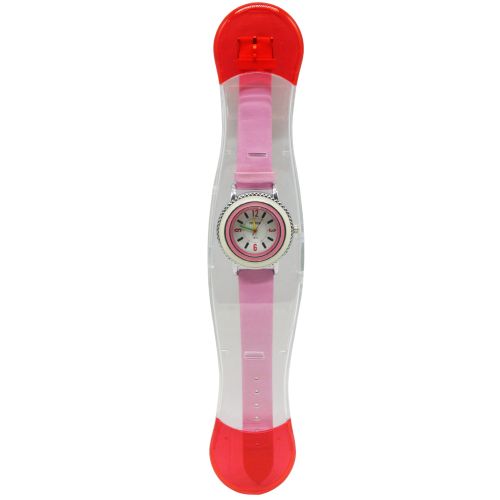 A-2428 Детские часы микс 25см розовый резьба фото