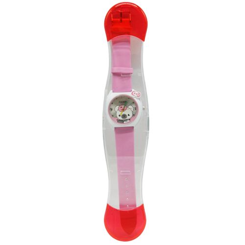 A-2428 Детские часы микс 25см розовый мишка фото