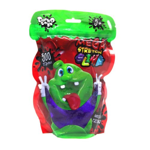 Слайм с блестками "Mega Stretch Slime", 500г (фиолетовый) картинка Слайм с блестками "Mega Stretch Slime", 500г (фиолетовый) фото