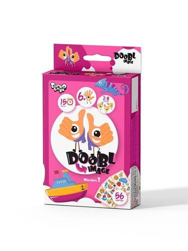 Уценка.  Настольная игра "Doobl image mini: Multibox 2" укр  - поврежденная упаковка фото
