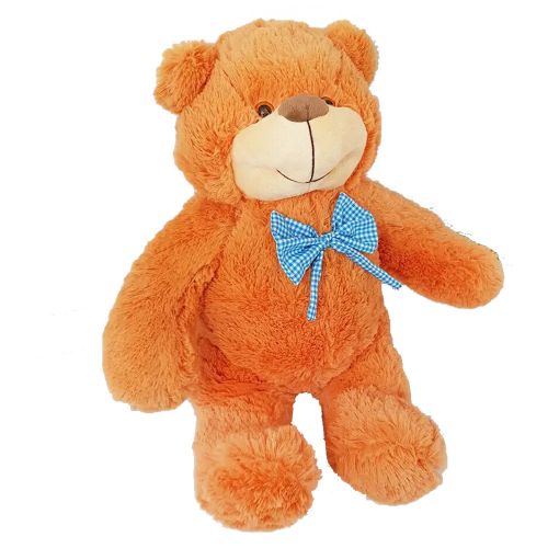 М'яка іграшка "Ведмедик з бантиком" 55 см, коричневий фото