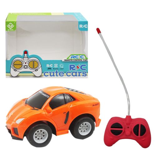 Машинка на радиоуправлении "Cute car", оранжевая фото