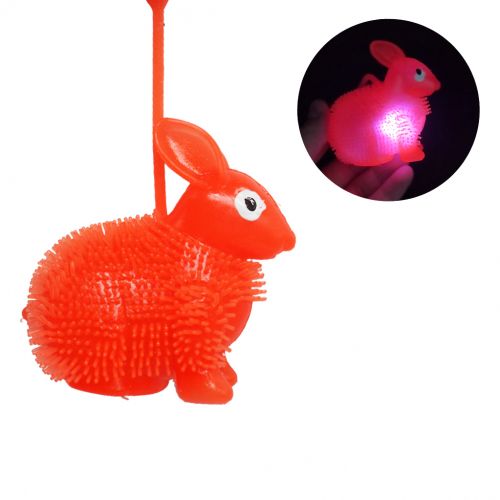 Іграшка-світяшка "Зайчик", помаранчевий фото