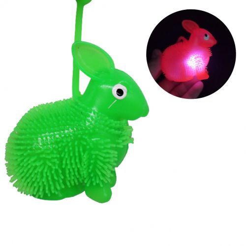 Игрушка-светяшка "Зайчик", зеленый фото