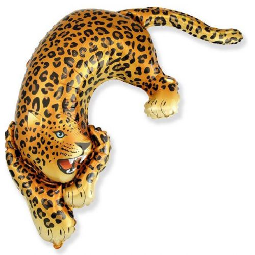 Шарик фольгированный "Дикий леопард" фото
