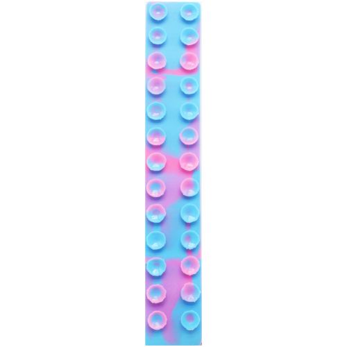 Игрушка-антистресс "Сквидопоп", 25 см голубой + розовый фото