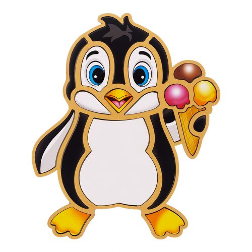 Контурный пазл "Пингвин" фото