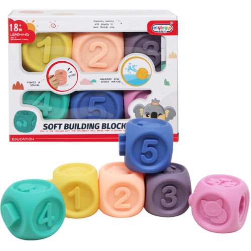 Гумові кубики-конструктор "Soft Building Blocks" картинка Гумові кубики-конструктор "Soft Building Blocks" фото