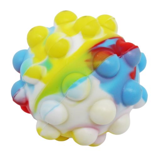 Мячик антистресс "Pop It" со светом, разноцветный фото