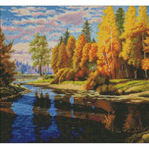 Алмазна мозаїка "Восени" 40х50см фото