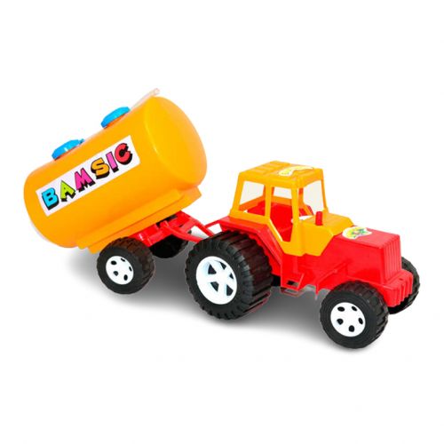 Трактор з цистерною (жовтий) фото