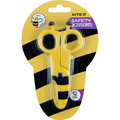 Пластикові безпечні ножиці "Бджілка" фото