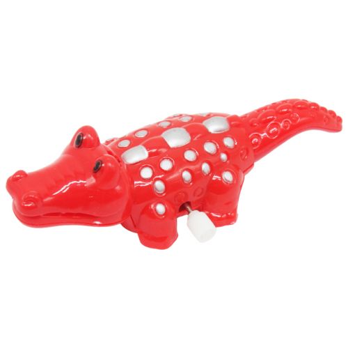 Заводна іграшка "Крокодил", червоний фото