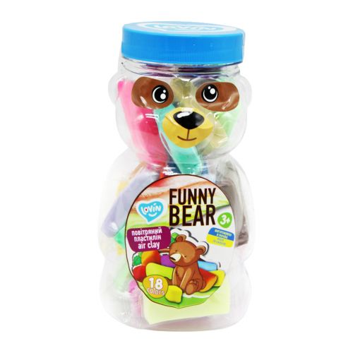 Набор для лепки "Funny Bear" с воздушным пластилином ТМ Lovin фото
