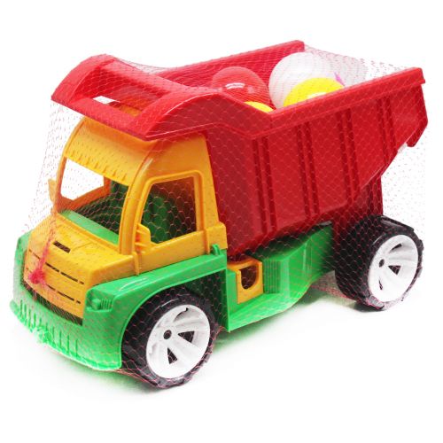 Алексбамс вантажівка куля малий (жовтий + червоний) фото