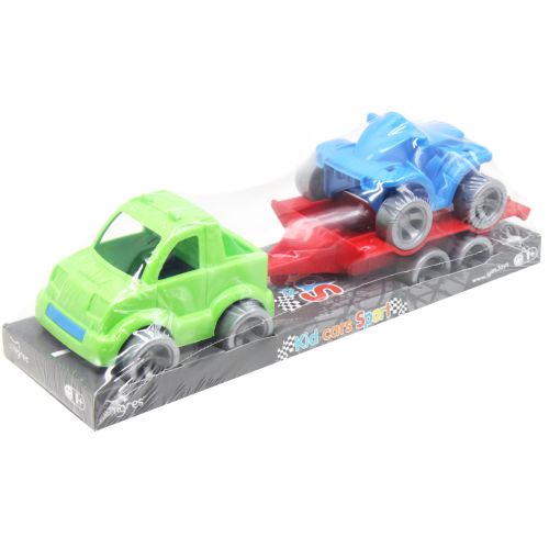 Набір авто "Kid cars Sport" (машинка зелена + синій квадроцикл) фото